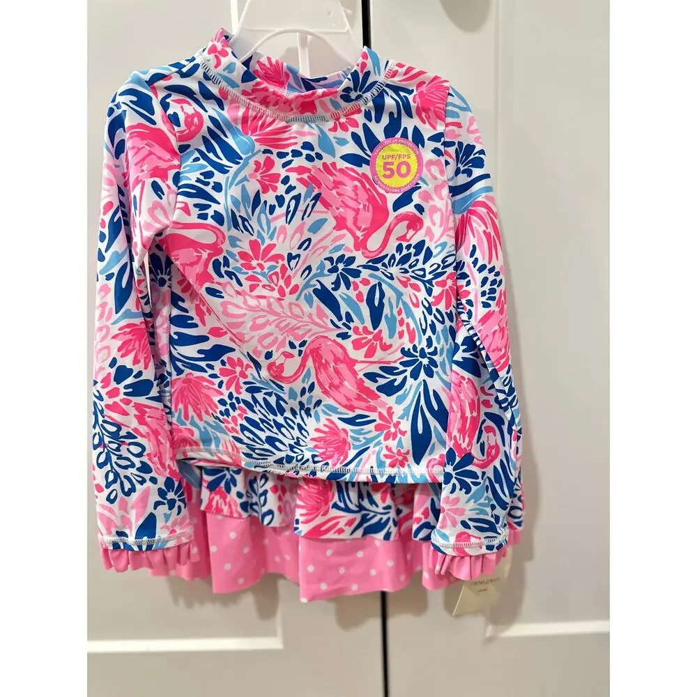 Cynthia Rowley 3-piece Flamingo Swimsuit